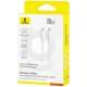 Дата кабель Baseus Silky Series OS Fast Charging Type-C to Type-C 100W (2m) (P10377704) Moon White Дата кабель Baseus Silky Series OS Fast Charging Type-C to Type-C 100W (2m) (P10377704) Moon White