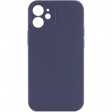 Чохол Silicone Case Full Camera Protective (AA) NO LOGO для Apple iPhone 12 (6.1") Темно-синій / Midnight blue