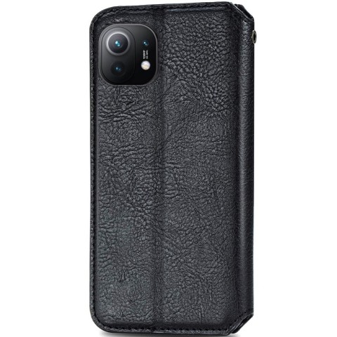 Шкіряний чохол-книжка GETMAN Cubic (PU) для Xiaomi Mi 11 Чорний