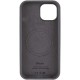 Чохол Silicone Case Full Protective (AA) with MagSafe для Apple iPhone 12 Pro / 12 (6.1") Сірий / Dark Gray