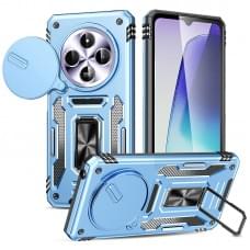 Ударостійкий чохол Camshield Army Ring для Xiaomi Redmi 14C / A4 / Poco C75 Блакитний / Light Blue