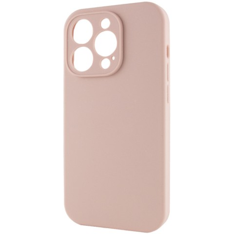 Чохол Silicone Case Full Camera Protective (AA) NO LOGO для Apple iPhone 14 Pro (6.1") Рожевий / Pink Sand