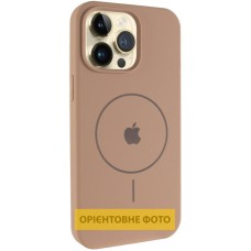 Чохол Silicone Case Full Protective (AA) V2 with MagSafe для Apple iPhone 16 (6.1") Бежевий / Desert Gold