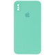 Чохол Silicone Case Square Full Camera Protective (AA) для Apple iPhone XS Max (6.5") Бірюзовий / Turquoise