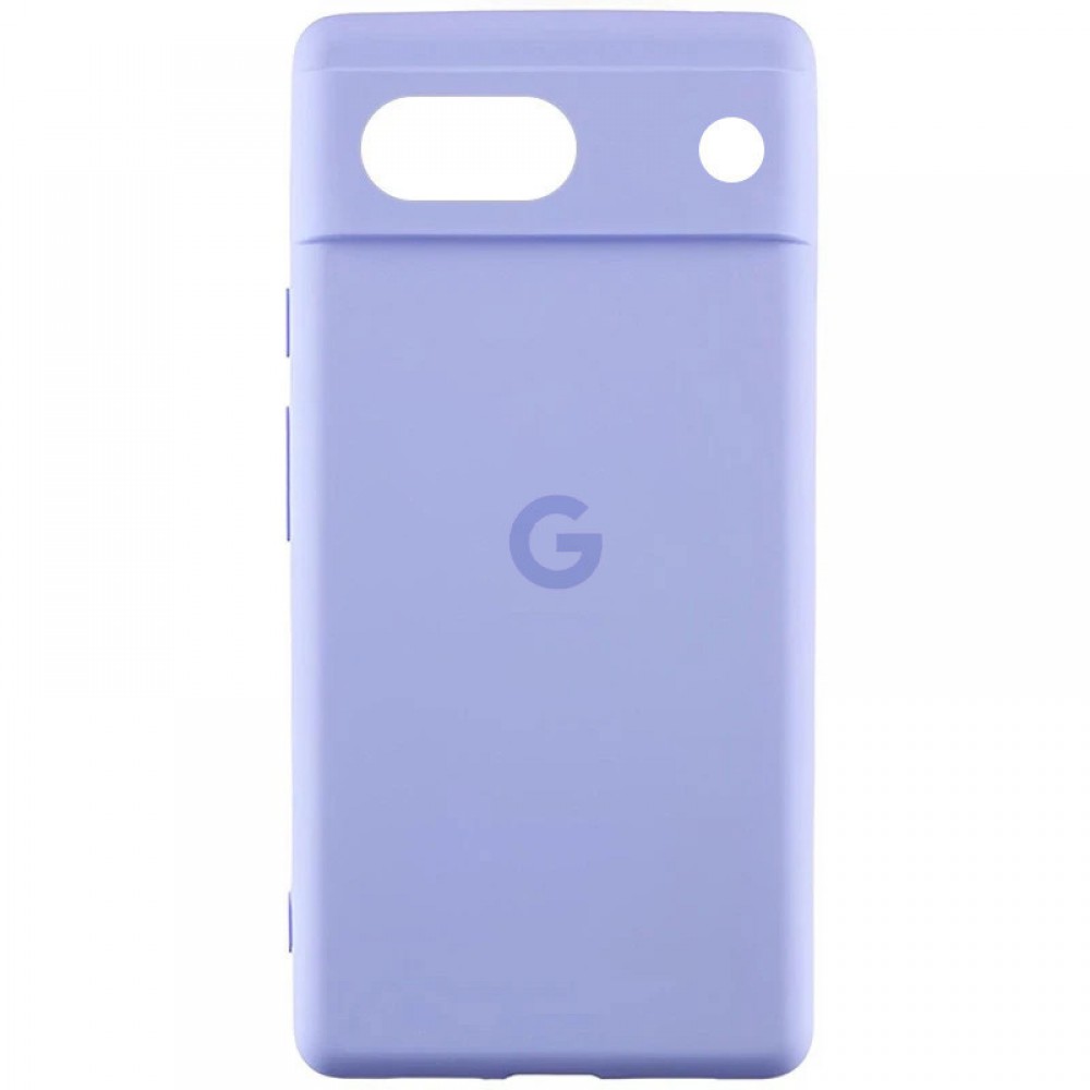 Чохол Silicone Cover Lakshmi Full Camera (AAA) with Logo для Google Pixel 7a Бузковий / Dasheen