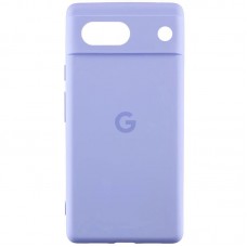 Чохол Silicone Cover Lakshmi Full Camera (AAA) with Logo для Google Pixel 7a Бузковий / Dasheen