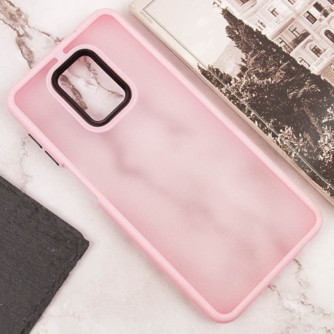 Чохол TPU+PC Lyon Frosted для Xiaomi Redmi Note 9s / Note 9 Pro / Note 9 Pro Max Pink