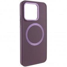 TPU чохол Bonbon Metal Style with MagSafe для Xiaomi Redmi Note 13 4G Бордовий / Plum