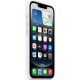 Чохол Silicone case (AAA) with Magsafe для Apple iPhone 16e (6.1") White