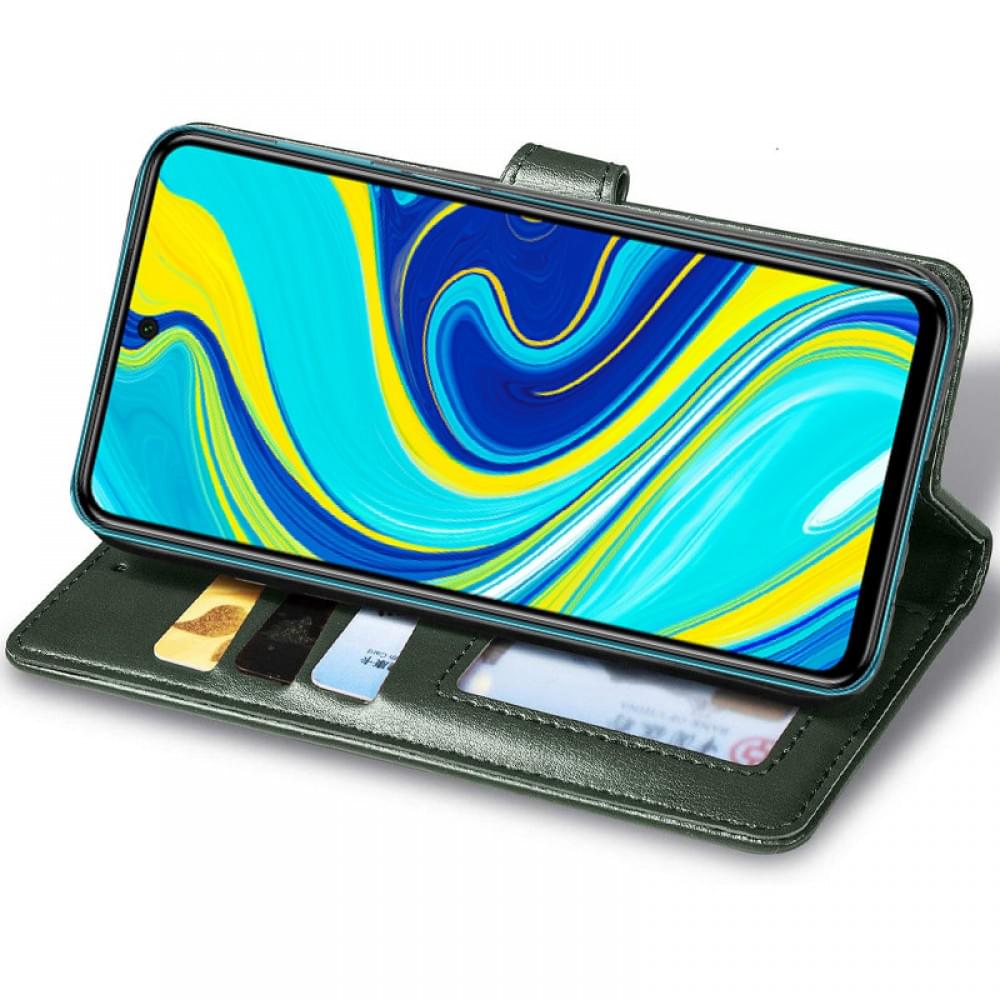 Кожаный чехол-книжка GETMAN Gallant (PU) для Xiaomi Redmi Note 9s / Note 9 Pro / Note 9 Pro Max