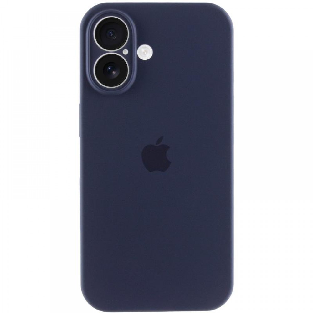 Чохол Silicone Case Full Camera Protective (AA) для Apple iPhone 17 (6.3") Темно-синій / Midnight blue