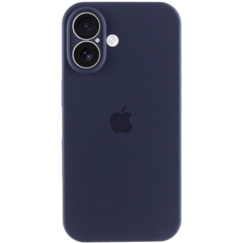 Чохол Silicone Case Full Camera Protective (AA) для Apple iPhone 17 (6.3") Темно-синій / Midnight blue