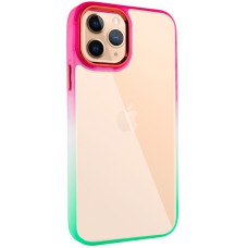 Чохол TPU+PC Fresh sip series для Apple iPhone 11 Pro (5.8") Салатовий / Рожевий