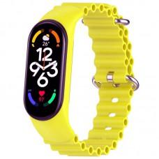 Ремінець Ocean Band для Xiaomi Mi Band 7/6/5/4/3 Жовтий / Flash