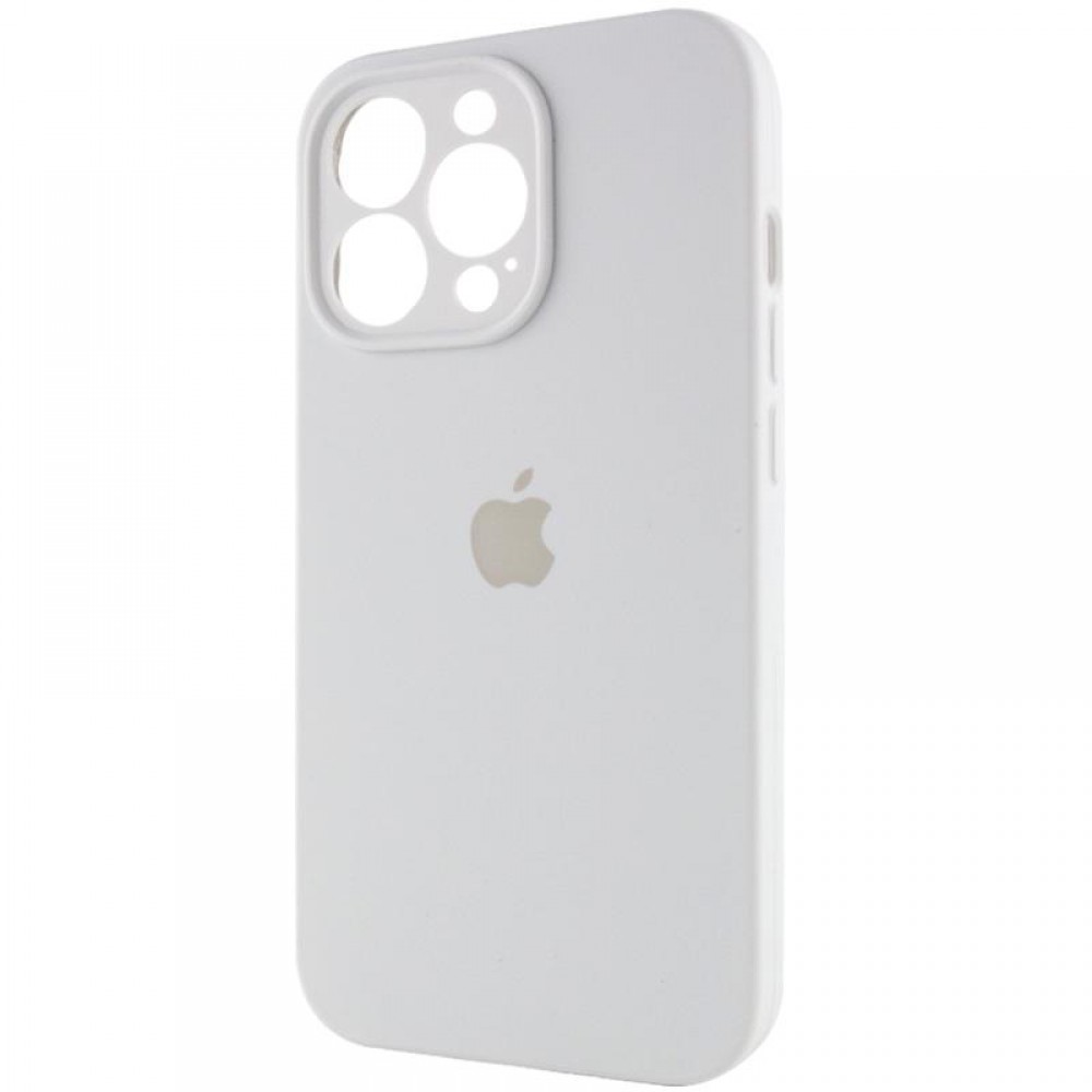 Чохол Silicone Case Full Camera Protective (AA) для Apple iPhone 15 Pro Max (6.7") Білий / White