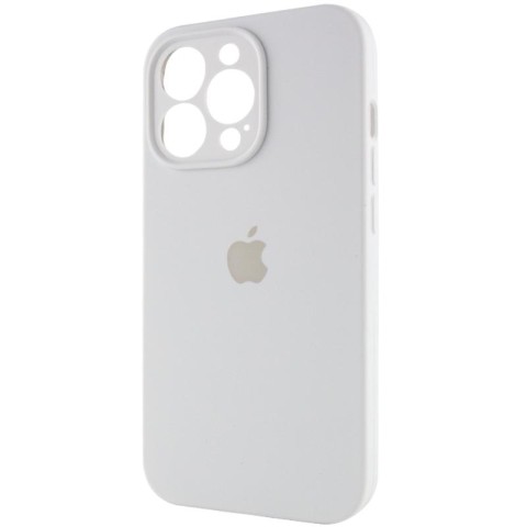 Чохол Silicone Case Full Camera Protective (AA) для Apple iPhone 15 Pro Max (6.7") Білий / White