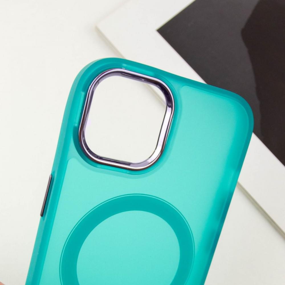 Чохол TPU+PC Lily with MagSafe для Apple iPhone 15 (6.1") Green