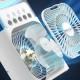 Настільний вентилятор Spray Fan-B 2in1 з регулировкой угла наклона і водяным охолодженням White