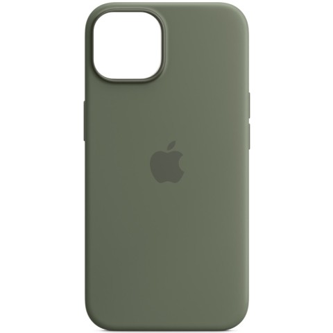 Чохол Silicone case (AAA) with Magsafe and Animation для Apple iPhone 14 Pro (6.1") Зелений / Olive