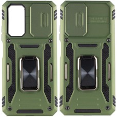 Ударостійкий чохол Camshield Army Ring для Xiaomi Redmi Note 11 (Global) / Note 11S / Note 12S Оливковий / Army Green
