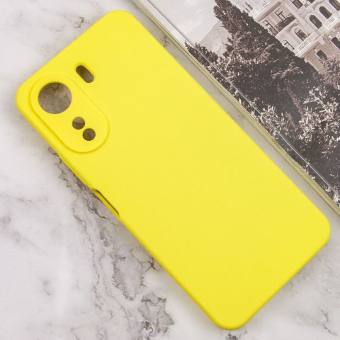 Чохол Silicone Cover Lakshmi Full Camera (AAA) для Xiaomi Redmi 13C / Poco C65 Жовтий / Yellow