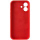 Чохол Silicone Case Full Camera Protective (AA) для Apple iPhone 16 (6.1") Червоний / Red