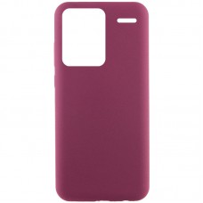 Чохол Silicone Cover Lakshmi (AAA) для Xiaomi Redmi Note 13 Pro+ Бордовий / Plum