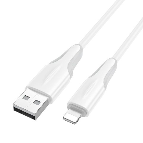Дата кабель Borofone BX119 New USB to Lightning 2.4A (1m) White