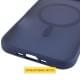 TPU+PC чохол Metal Buttons with MagSafe для Apple iPhone 17 Air (6.5") Синій / Navy Blue