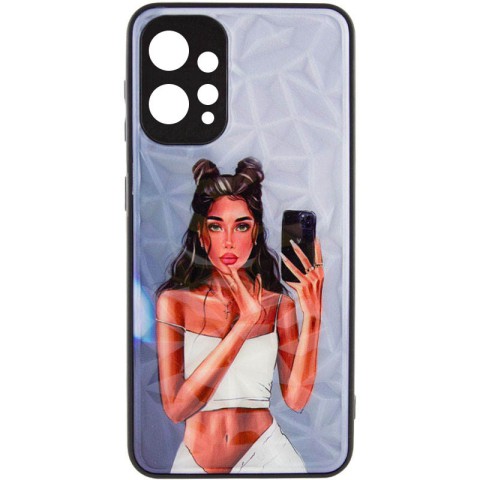 TPU+PC чохол Prisma Ladies для Xiaomi Redmi 12 Black in White