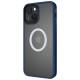 TPU+PC чохол Metal Buttons with MagSafe для Apple iPhone 13 (6.1") Синій