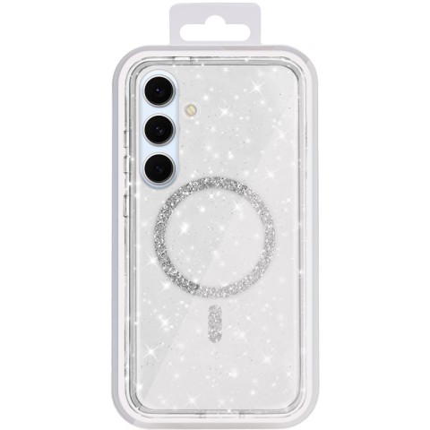 Чохол TPU Eclipse Sparkle (MagFit) для Samsung Galaxy S25 / S24 Transparent