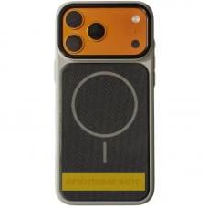 Чохол TPU TechWoven Hybrid with MagSafe для Apple iPhone 17 (6.3") Grey / Black Чохол TPU TechWoven Hybrid with MagSafe для Apple iPhone 17 (6.3") Grey / Black