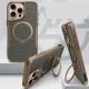 TPU+PC чохол Metal Buttons with MagSafe Carbon Ring для Apple iPhone 16 Pro Max (6.9")