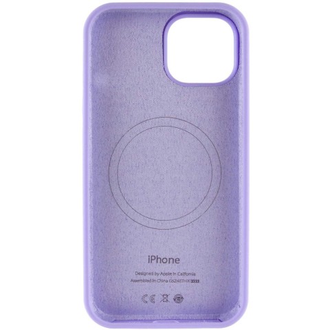 Чохол Silicone Case Full Protective (AA) with MagSafe для Apple iPhone 11 (6.1") Бузковий / Dasheen
