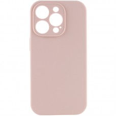 Чохол Silicone Case Full Camera Protective (AA) NO LOGO для Apple iPhone 14 Pro (6.1") Рожевий / Pink Sand