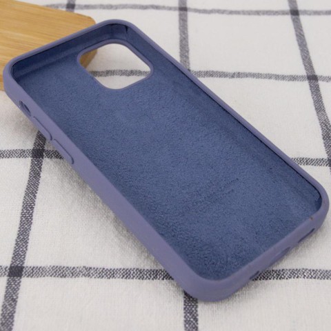 Чохол Silicone Case Full Protective (AA) для Apple iPhone 15 Pro (6.1") Сірий / Lavender Gray
