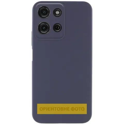 Чохол Silicone Cover Lakshmi Full Camera (AA) для Motorola Edge 60 Pro Синій / Midnight Blue