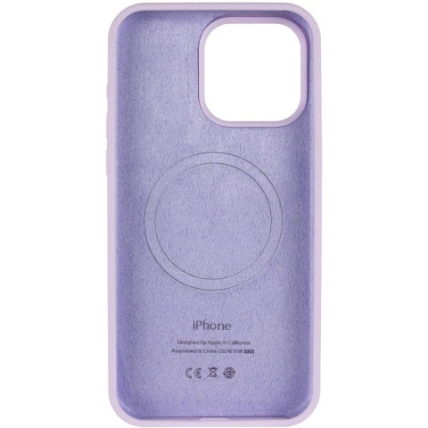 Чохол Silicone Case Full Protective (AA) V2 with MagSafe для Apple iPhone 16 Pro Max (6.9") Бузковий / Lilac