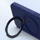 Чохол Silicone Case Full Protective NO LOGO with Ring для Apple iPhone 12 Pro Max (6.7") Dark Blue