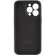 Чохол Silicone Case Full Camera Protective (AA) для Apple iPhone 14 Pro (6.1") Чорний / Black