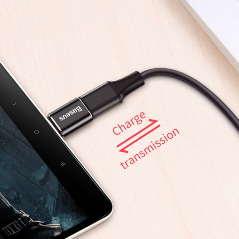 Перехідник Baseus microUSB to Type-C (CAMOTG) Чорний