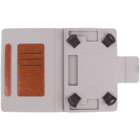 Універсальний шкіряний чохол-книжка для планшета 11" Коричневий