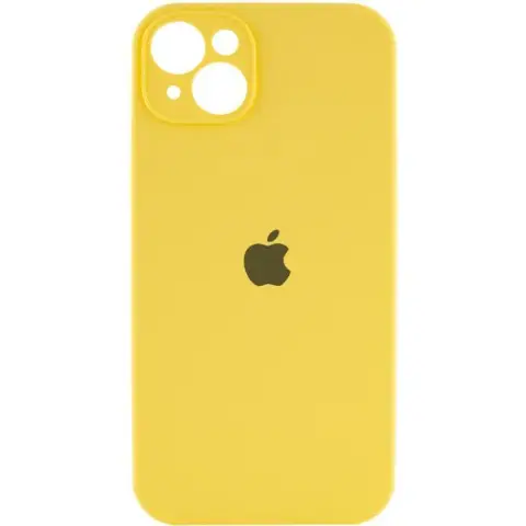 Чохол Silicone Case Full Camera Protective (AA) для Apple iPhone 13 (6.1") Жовтий / Yellow