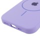 Чохол Silicone Case Full Protective (AA) with MagSafe для Apple iPhone 11 (6.1") Бузковий / Dasheen