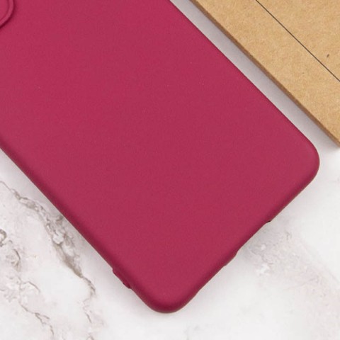 Чохол Silicone Cover Lakshmi Full Camera (A) для Tecno Spark Go 2022 (KG5m) Бордовий / Marsala