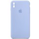 Чохол Silicone Case Square Full Camera Protective (AA) для Apple iPhone XS Max (6.5") Блакитний / Lilac Blue