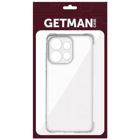 TPU чохол GETMAN Ease logo посилені кути Full Camera для Motorola Moto G75 5G Безбарвний (прозорий)
