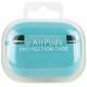 Силіконовий футляр з мікрофіброю для навушників Airpods Pro 2 Бірюзовий / Marine Green