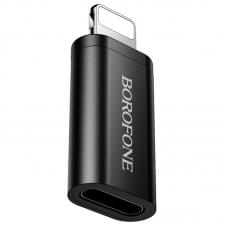 Перехідник Borofone BV26A Lightning Male to Type-C Female USB2.0 Black